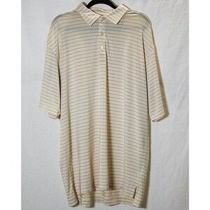 NWT FootJoy Stretch Lisle Pinstripe Self Collar Polo 2XL